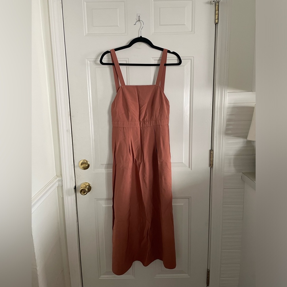 Pink midi topshop dress